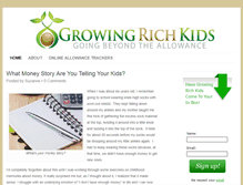 Tablet Screenshot of growingrichkids.com